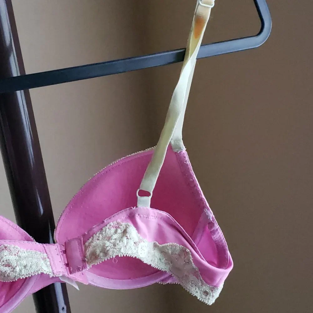 René Rofé Pink & Green Lace Bra – Size 36B - Picture 16 of 16